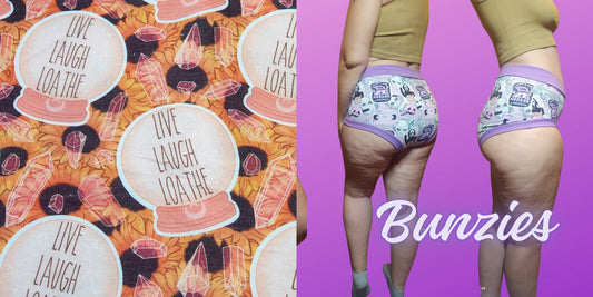 Basic Witch, Crystal Ball, Live, Laugh, Loathe |  Bunzies Underwear | Choose Briefs, Booty, or Super Booty