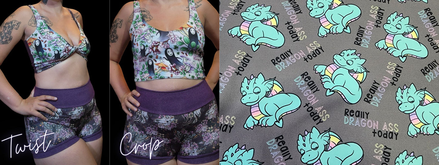 9 PRINTS! 2-in-1 Crop Top | 420, Horror,  Dragon, Humor, Body positivity