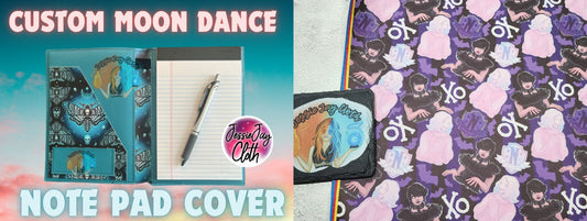 Wednesday Purple & Pastel, xoxo | Moondance Note Pad Holder | Comes in 3 Sizes |