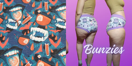 Basic Witch Bite Me, Vampire Blood Tea |  Bunzies Underwear | Choose Briefs, Booty, or Super Booty