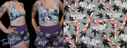 9 PRINTS! 2-in-1 Crop Top | 420, Horror,  Dragon, Humor, Body positivity