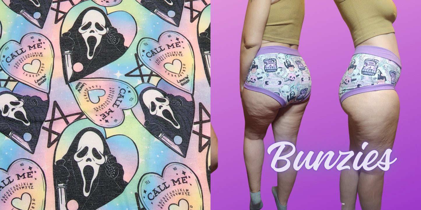 Pastel Ghostface | Bunzies Underwear | Choose Briefs, Booty, or Super Booty