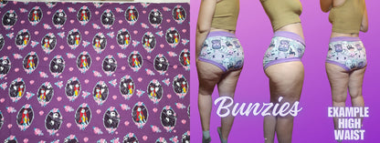 NBC Floral, Sally  | Bunzies Underwear | Choose Briefs, Booty, or Super Booty