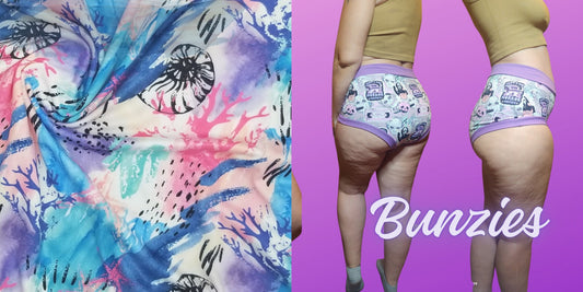 Coral Reef, Shells, Watercolor | Bunzies Underwear | Choose Briefs, Booty, or Super Booty