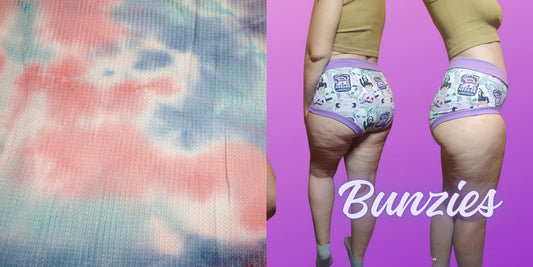 Cotton Candy Tie Dye | Bunzies Underwear | Choose Briefs, Booty, or Super Booty