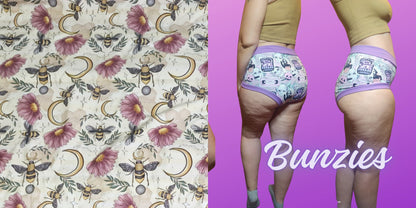 Day, Spring Bees, Celestial | Bunzies Underwear | Choose Briefs, Booty, or Super Booty