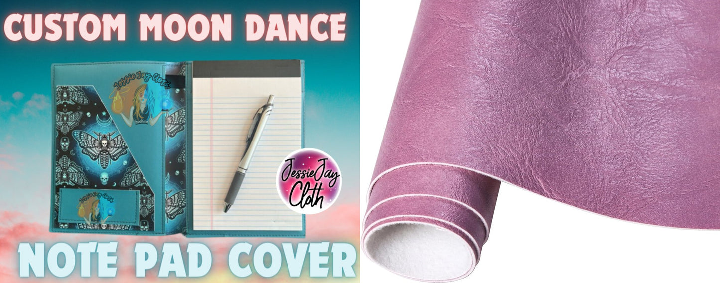 Solid Pink | Moondance Note Pad Holder | Comes in 3 Sizes |