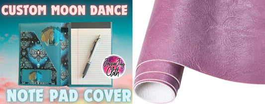 Solid Pink | Moondance Note Pad Holder | Comes in 3 Sizes |
