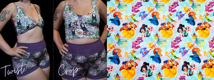 Custom 2-in-1 Crop Top | Magical Fun, Watercolor