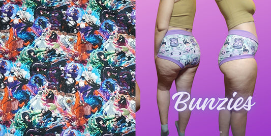Anime Horror Ghoul | Bunzies Underwear | Choose Briefs, Booty, or Super Booty