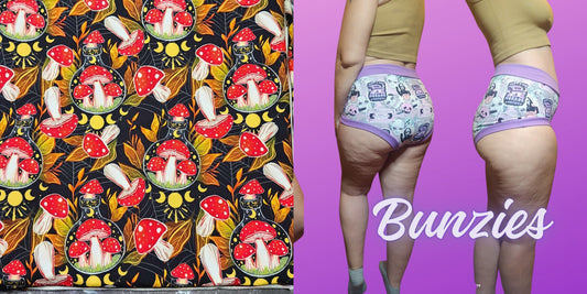 Wishing Bottle Mushroom | Bunzies Underwear | Choose Briefs, Booty, or Super Booty