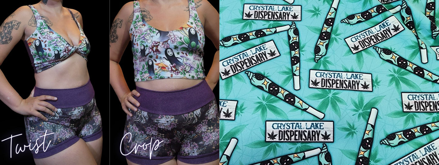 9 PRINTS! 2-in-1 Crop Top | 420, Horror,  Dragon, Humor, Body positivity