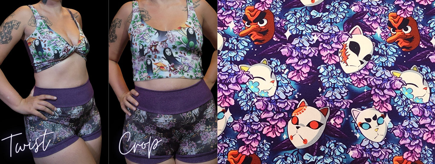 9 PRINTS! 2-in-1 Crop Top | 420, Horror,  Dragon, Humor, Body positivity