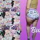 Pastel Horror, Doll, Naked Cat | Bunzies Underwear | Choose Briefs, Booty, or Super Booty