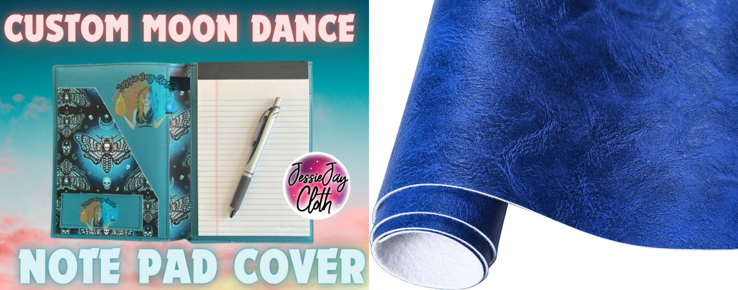 Solid Blue | Moondance Note Pad Holder | Comes in 3 Sizes |