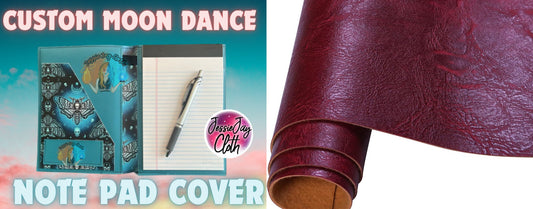 Solid Burgundy | Moondance Note Pad Holder | Comes in 3 Sizes |