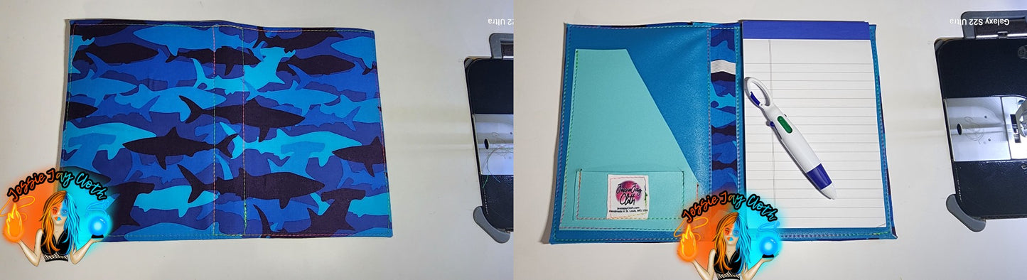 FABRIC HACK, Beetle Guy & Coffee | Moondance Note Pad Holder | Comes in 3 Sizes |