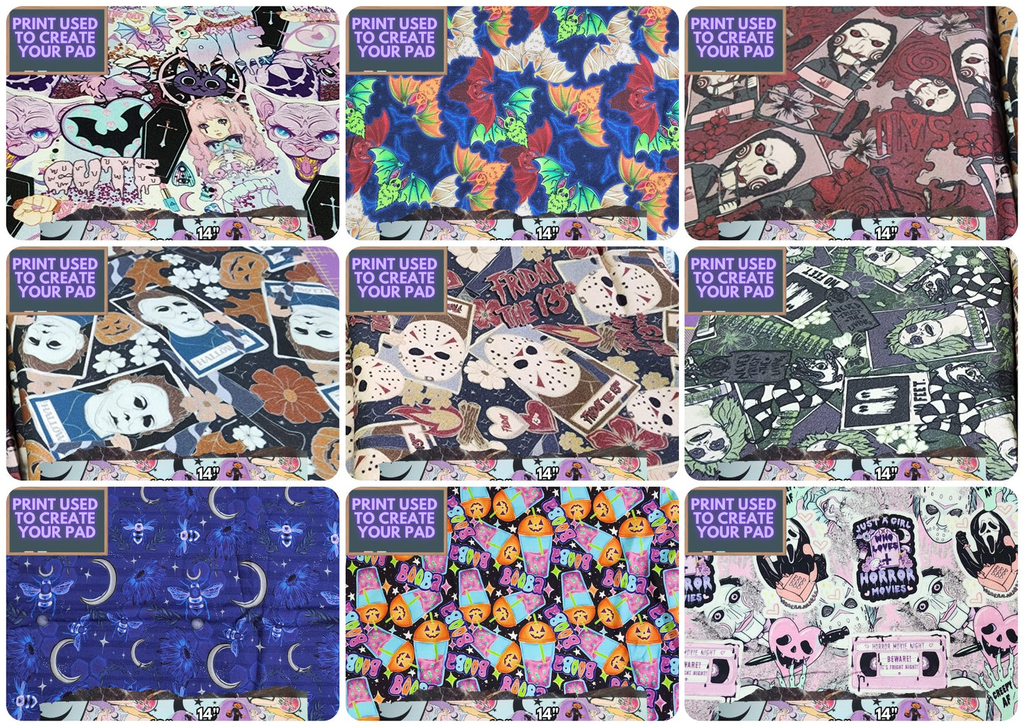 Spooky Savings on Cloth Pads! | Choose from 9 different KNIT prints!