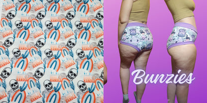 Hard to Handle, Skull, Cactus | Bunzies Underwear | Choose Briefs, Booty, or Super Booty