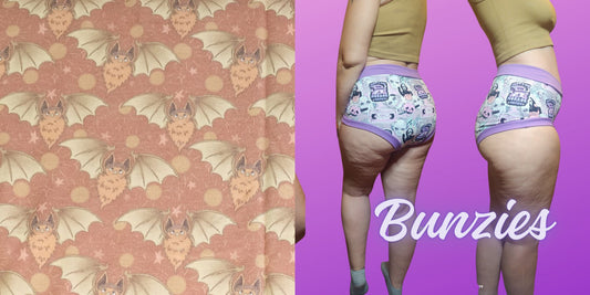 Summer Bat, Headband Sunflower | Bunzies Underwear | Choose Briefs, Booty, or Super Booty
