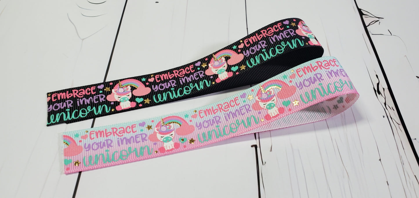 Embrace your inner Unicorn | Ombre & Black  | Cloth Pad Drying Strap |