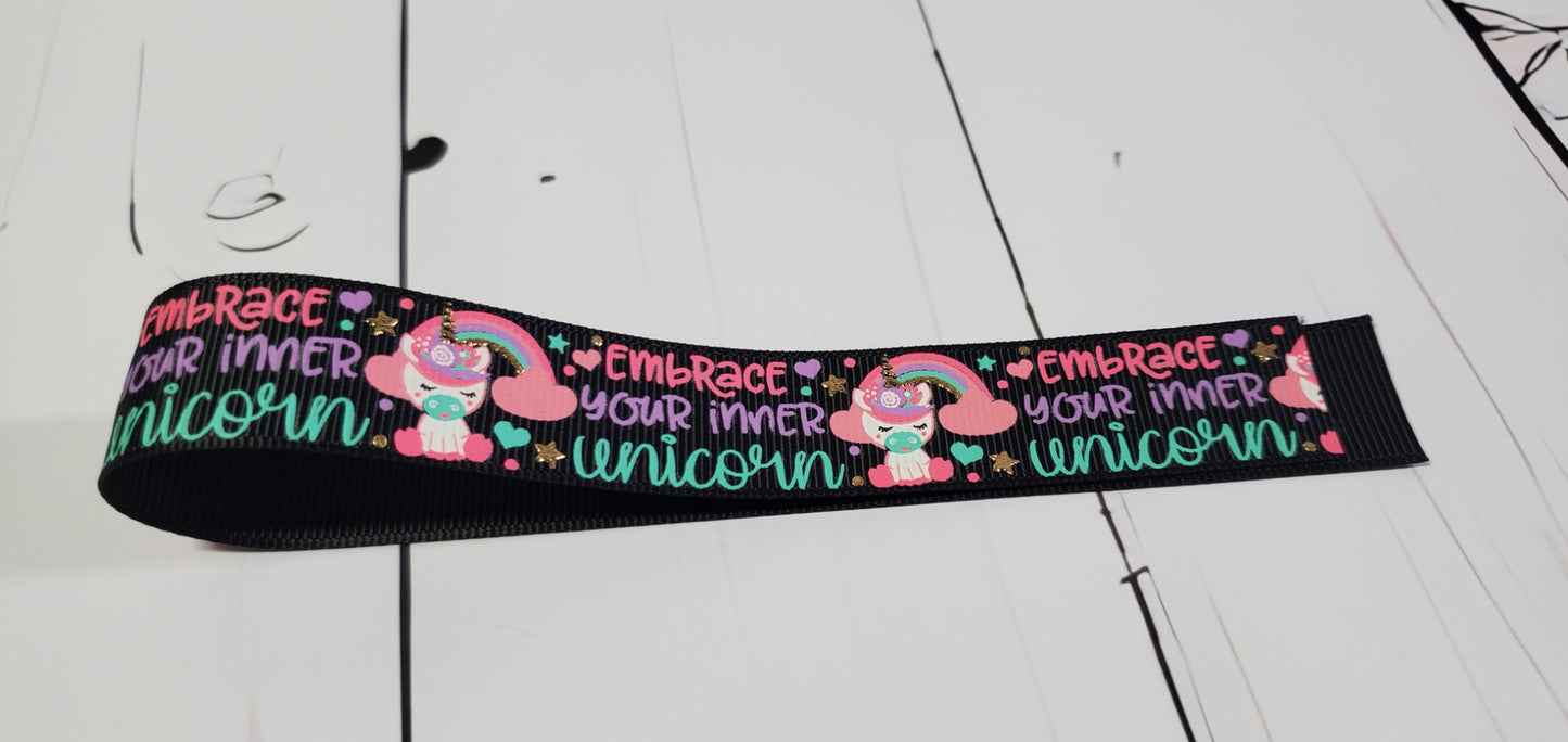 Embrace your inner Unicorn | Ombre & Black  | Cloth Pad Drying Strap |