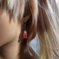 Ombre Glitter Gummy Bear Earrings | Rainbow Dangles | Red & Clear