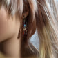 Ombre Glitter Gummy Bear Earrings | Rainbow Dangles | Golden Brown