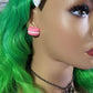 Pink Macaroon Stud Earrings | Kawaii Food Pastels
