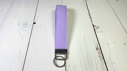 Solid Purple Wristlet Key Fob | Fabric Keychain | Great for gifts |