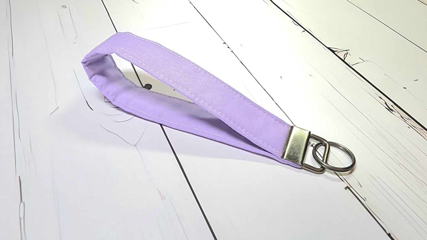 Solid Purple Wristlet Key Fob | Fabric Keychain | Great for gifts |