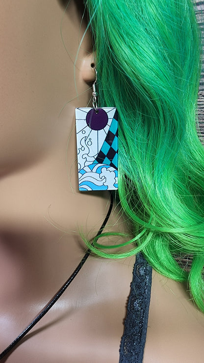 Medium  Anime Inspired Earrings  | Stainless Steel Hooks | Demon