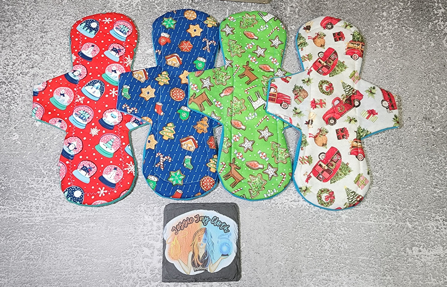 12", 14", or 16" Mega Cloth Pads | Heavy & Super Absorbency | Choose your length | 3.25" Wide Snapped Width |