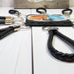 Black | Leather Braided Rope Key Chain Strap | Add on