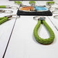 Lime Green | Leather Braided Rope Key Chain Strap | Add on