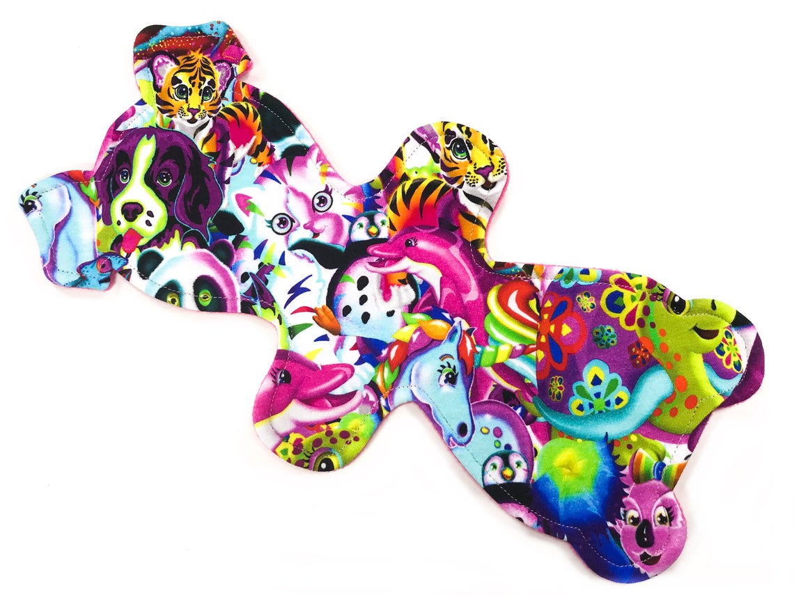 Custom Puppy Shaped Cloth Pad | 8/9/10/11/12/13/14 | 2.5" Snapped Width | 2 Bottom Options