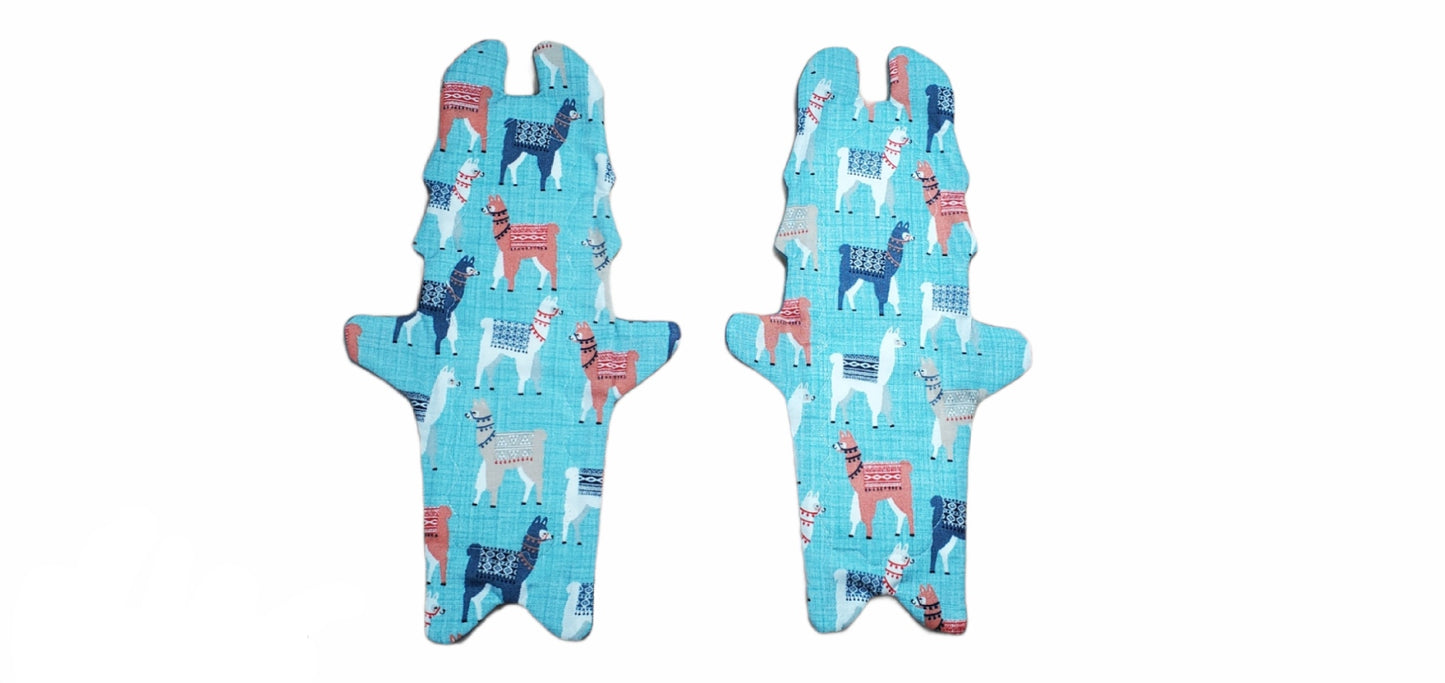 Custom Mama Llama & Baby Llama Cloth Pads | 9" & 11" | 2.5" Snapped Width |