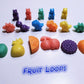 Tiny Fruit Snacks Soap  | Apple, Orange, Cherry, Strawberry, Pineapple, Grapes | Multi or Single Use Soaps |