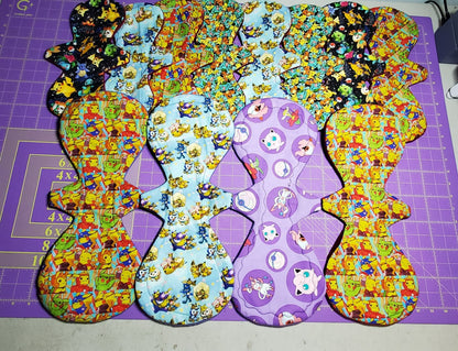 Custom Flexuous Cloth Pad | Double Flared | 3" Snapped Width | 5-16 inches | Extreme Flared