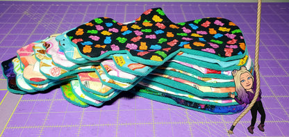 Custom Muffin Top Cloth Pad | 10.5" to 16.5" | 2.75" Snapped Width |