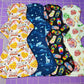 Custom Mega Flare Cloth Pad |  10/12/14/16 | 2.5" to 2.75" Snapped Width OR 3" to 3.25" Snapped