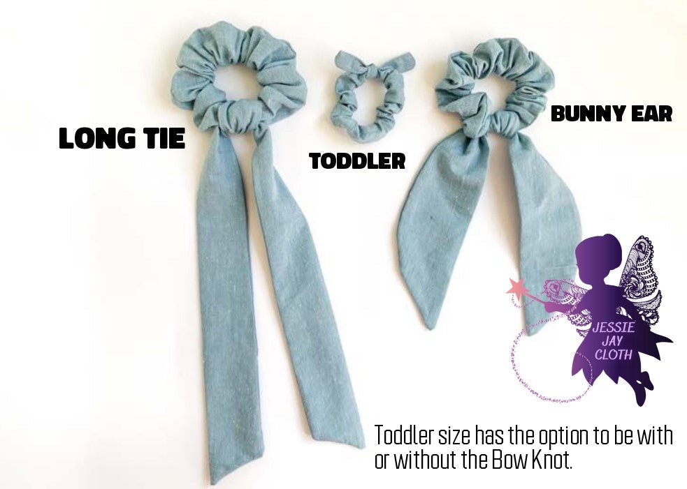 Flash on blue | Custom Hair Scrunchie | Adult Size & Toddler Size | 7 Options
