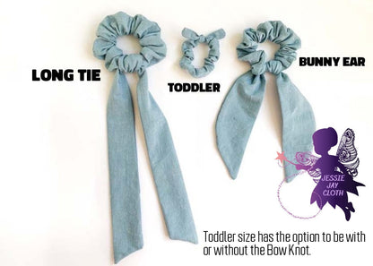 Skulls with horns | Custom Hair Scrunchie | Adult Size & Toddler Size | 7 Options