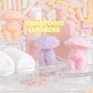 Custom Mushroom Goddess Solid Soap Bar | Soap bar size: 3.75” x 3.25”