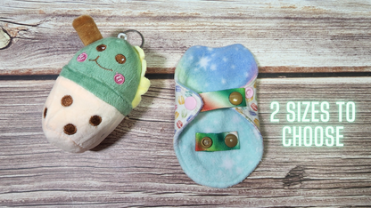 Wing Snap Extenders | Make your cloth pads wider | Choose 2 pack or 4 pack | 2 Size options | Candy Cane Colored Print