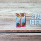 Wing Snap Extenders | Make your cloth pads wider | Choose 2 pack or 4 pack | 2 Size options | Cotton Candy Colored Print