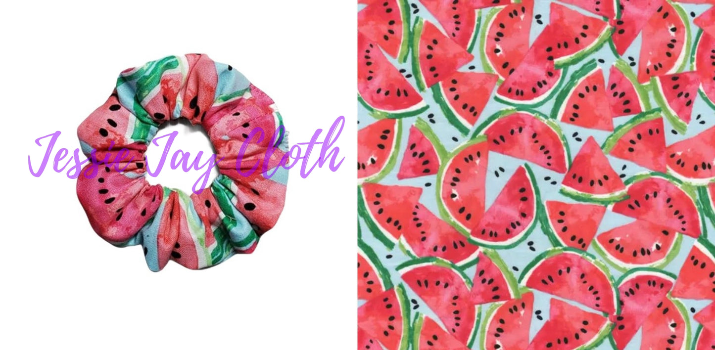 Watermelon Classic Hair Scrunchie | Adult Size