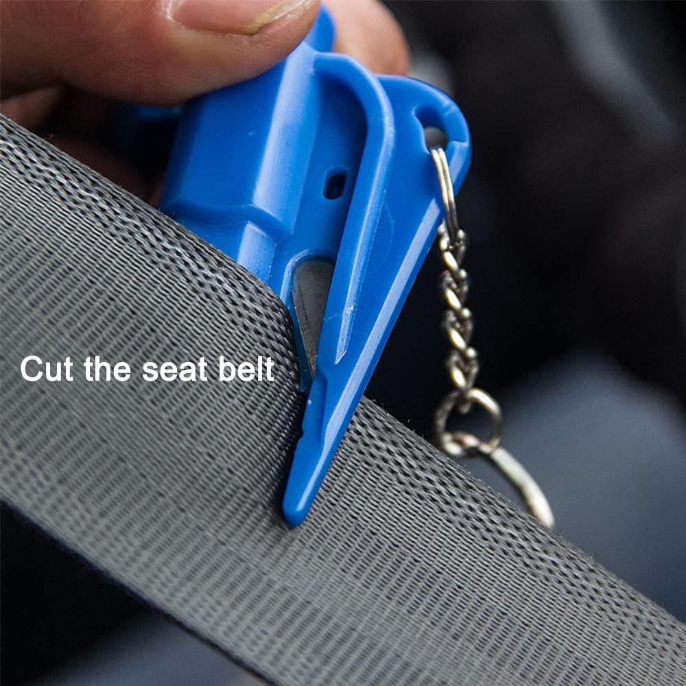 Black ONLY | Triple Self Defense | Seatbelt cutter, Window Breaker, Whistle Combo | Add on