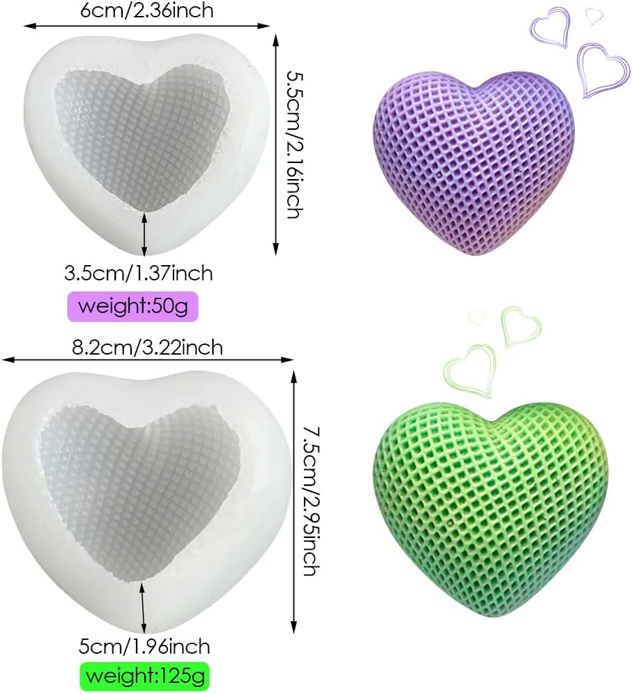 Custom Woven Diamond Heart | Choose Jelly or Regular Soap | Small or large Size