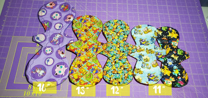 Custom Flexuous Cloth Pad | Double Flared | 3" Snapped Width | 5-16 inches | Extreme Flared